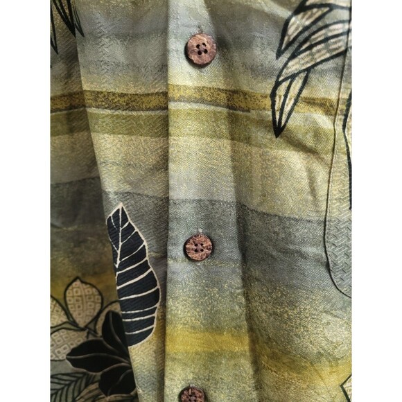 Tommy Bahama Mens Floral Hawaiian Short Sleeve Button Up Silk Shirt M - Picture 6 of 8
